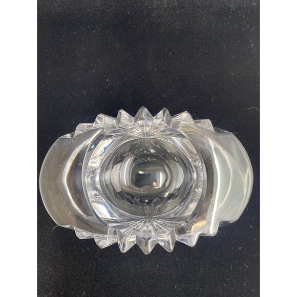 Vintage Mikasa Votive Candle Holder Lead Crystal Cut Clear Glass Heavy - Picture 8 of 12